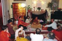 2005 - Paris - All in the family - Private concert with son Sanjeev on tabla, Jayavanth on harmonium and cousin Aparna on tanpura